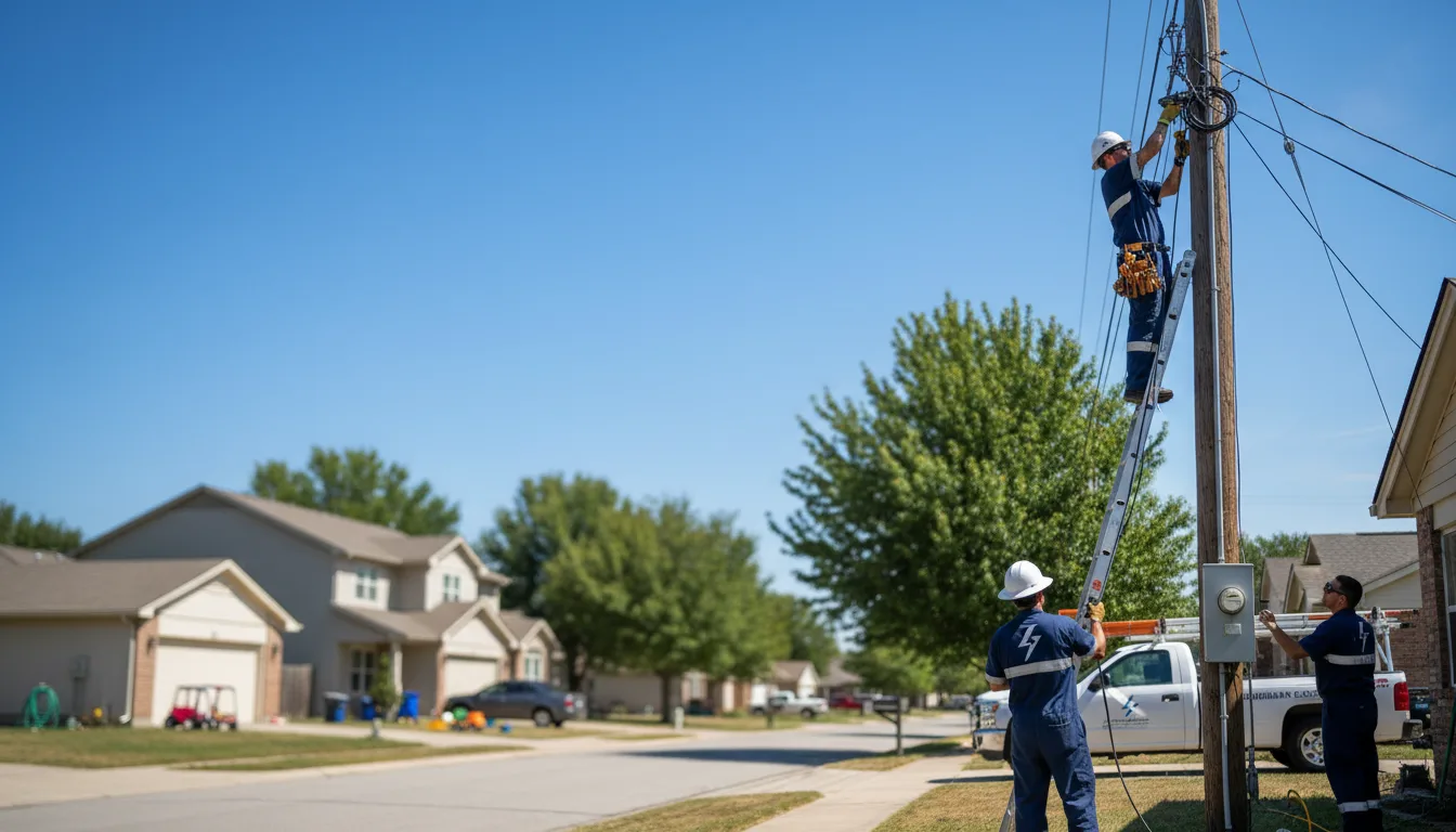 Residential electrician providing installation services in Imperial, PA